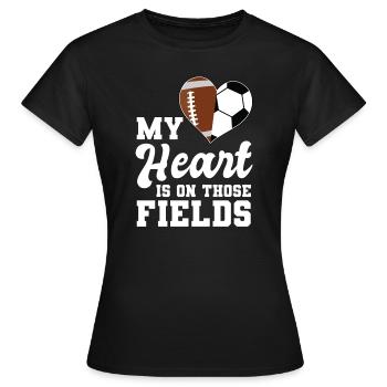 baller fussball baller Geschenk - Frauen T-Shirt - Schwarz - Vorne - AI Model Female 172 dark (172cm)