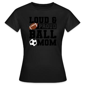 baller fussball baller Geschenk - Frauen T-Shirt - Schwarz - Vorne - AI Model Female 172 dark (172cm)