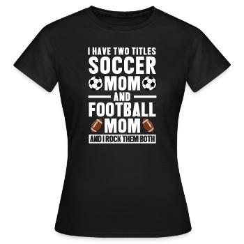 baller fussball baller Geschenk - Frauen T-Shirt - Schwarz - Vorne - AI Model Female 172 dark (172cm)