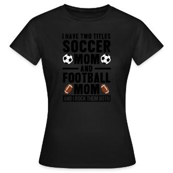 baller fussball baller Geschenk - Frauen T-Shirt - Schwarz - Vorne - AI Model Female 172 dark (172cm)