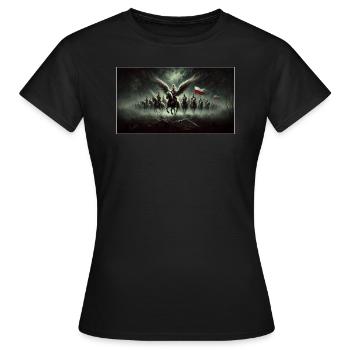 Wings of the Hussars - Women's T-Shirt - black - Front - AI Model Female 172 dark (172cm)
