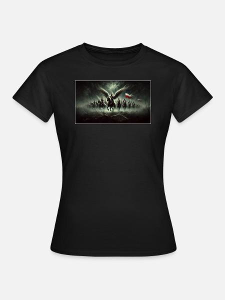 Flügel der Husaren - Frauen T-Shirt - Schwarz