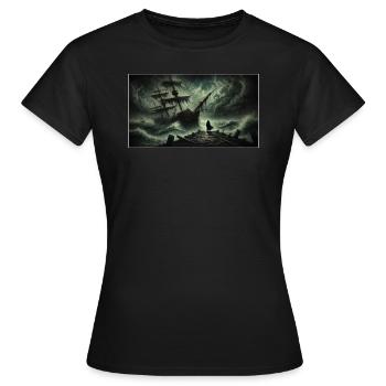 Ship of Shadows - Women's T-Shirt - black - Front - AI Model Female 172 dark (172cm)