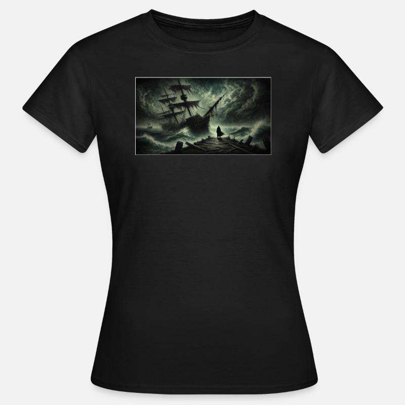 Schiff der Schatten - Frauen T-Shirt - Schwarz