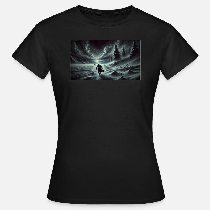 Eiswanderung - Frauen T-Shirt - Schwarz