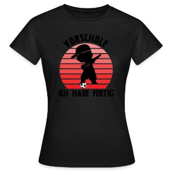 Vorschule Abschied Vorschule Schulanfang Geschenk - Frauen T-Shirt - Schwarz - Vorne - AI Model Female 172 dark (172cm)
