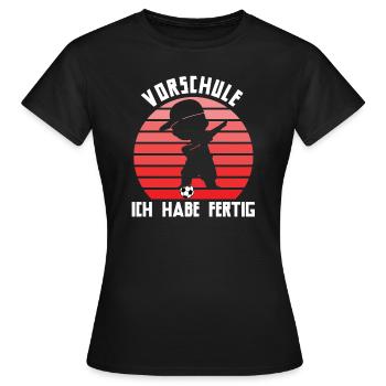 Vorschule Abschied Vorschule Schulanfang Geschenk - Frauen T-Shirt - Schwarz - Vorne - AI Model Female 172 dark (172cm)