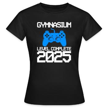 Gymnasium Ausbildung Gymnasium beendet Geschenk - Frauen T-Shirt - Schwarz - Vorne - AI Model Female 172 dark (172cm)