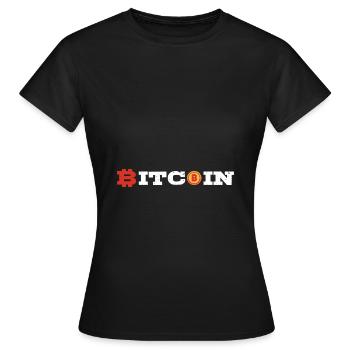 Bitcoin - Women's T-Shirt - black - Front - AI Model Female 172 dark (172cm)