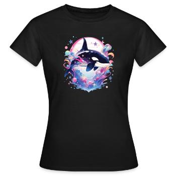 Killer Whale - Frauen T-Shirt - Schwarz - Vorne - AI Model Female 172 dark (172cm)
