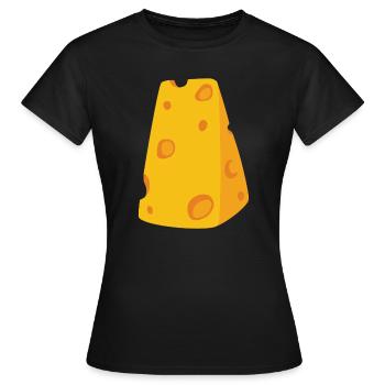 Käsestück Kostüm Käsekostüm Karneval Fasching Käse - Frauen T-Shirt - Schwarz - Vorne - AI Model Female 172 dark (172cm)