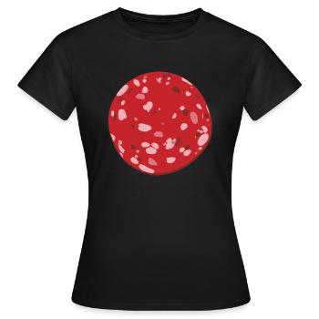 Blutwurst Karneval Kostüm Wurst Fleischesser - Frauen T-Shirt - Schwarz - Vorne - AI Model Female 172 dark (172cm)