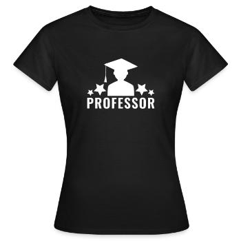 Professor - Frauen T-Shirt - Schwarz - Vorne - AI Model Female 172 dark (172cm)