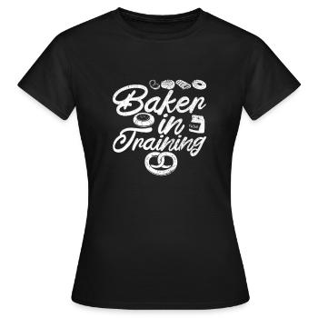 Apprenti boulanger - T-shirt Femme - noir - Devant - AI Model Female 172 dark (172cm)