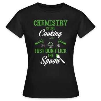 Chimiste Chimiste Chimiste Assistant De Chimiste Cadeau - T-shirt Femme - noir - Devant - AI Model Female 172 dark (172cm)