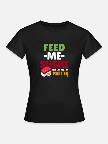 Sushi - Frauen T-Shirt - Schwarz