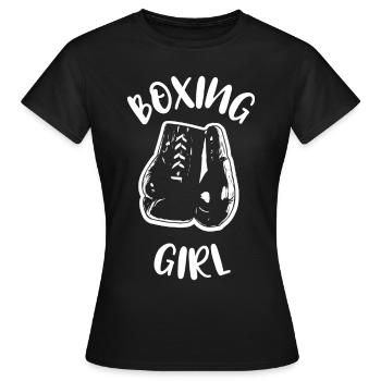 Boxer Boxer Boxer Boxer Formation de boxe - T-shirt Femme - noir - Devant - AI Model Female 172 dark (172cm)