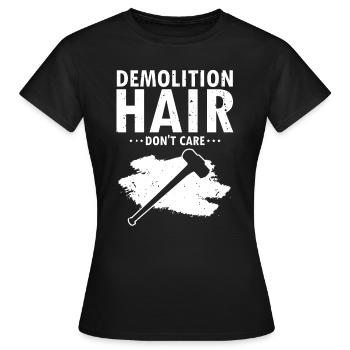 Démolition et rénovation de maisons - T-shirt Femme - noir - Devant - AI Model Female 172 dark (172cm)