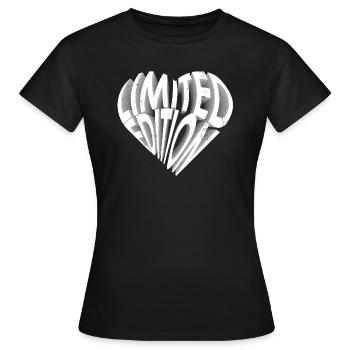 Coeur limited edition - T-shirt Femme - noir - Devant - AI Model Female 172 dark (172cm)