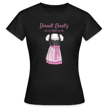 Volksfest Dirndl Ersatz Dirndl Ersatz - T-shirt Femme - noir - Devant - AI Model Female 172 dark (172cm)