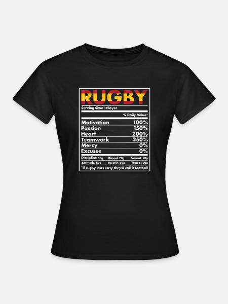 Nutrition Spain Rugby - Women's T-Shirt - black