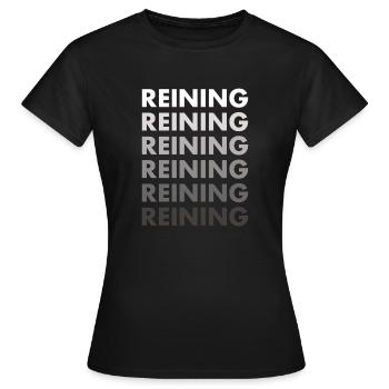Reiner Reining - Frauen T-Shirt - Schwarz - Vorne - AI Model Female 172 dark (172cm)