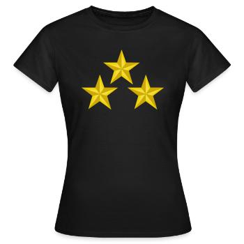 3 star world champion champion - Women's T-Shirt - black - Front - AI Model Female 172 dark (172cm)