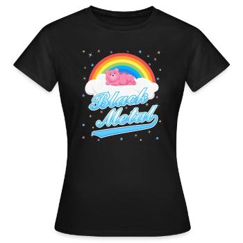 Black metal teddy - Women's T-Shirt - black - Front - AI Model Female 172 dark (172cm)
