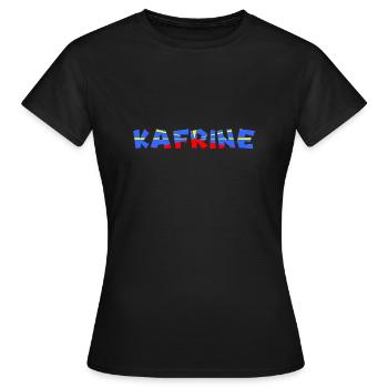 reunion island gift idea kafrine t-shirt - Women's T-Shirt - black - Front - AI Model Female 172 dark (172cm)