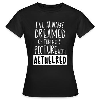 Picture with Aethelred - T-shirt Femme - noir - Devant - AI Model Female 172 dark (172cm)