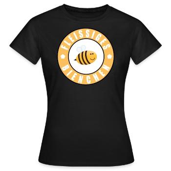 Fleissiges Bienchen - Frauen T-Shirt - Schwarz - Vorne - AI Model Female 172 dark (172cm)
