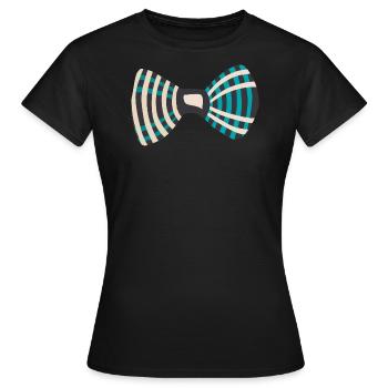 noeud papillon 904_k - T-shirt Femme - noir - Devant - AI Model Female 172 dark (172cm)