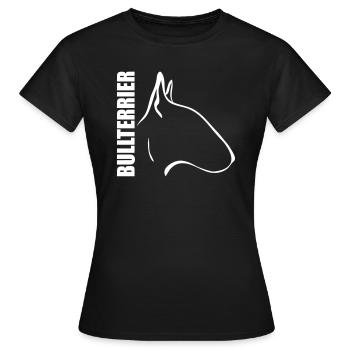 BULLTERRIER PROFIL Wilsigns - Frauen T-Shirt - Schwarz - Vorne - AI Model Female 172 dark (172cm)