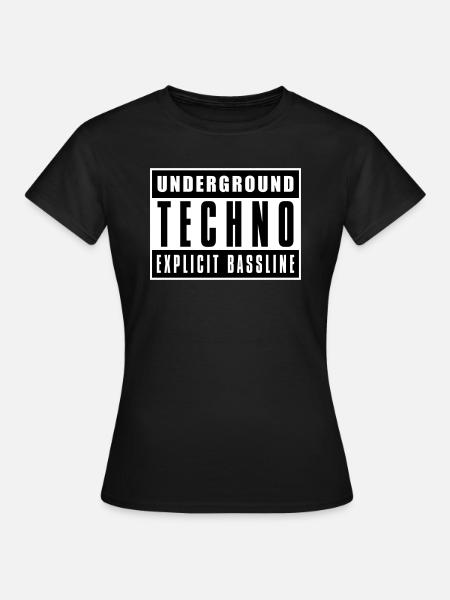 Underground Techno - Women's T-Shirt - black