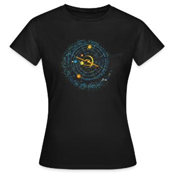 Galaxie - T-shirt Femme - noir - Devant - AI Model Female 172 dark (172cm)