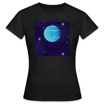Uranus - Frauen T-Shirt - Schwarz - Vorne - AI Model Female 172 dark (172cm)