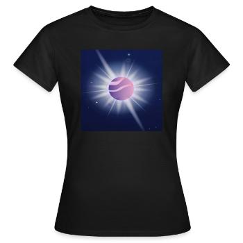 Jupiter - Frauen T-Shirt - Schwarz - Vorne - AI Model Female 172 dark (172cm)