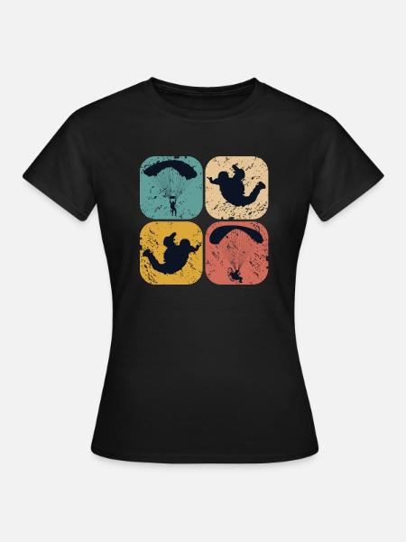 Paragliding - Frauen T-Shirt - Schwarz
