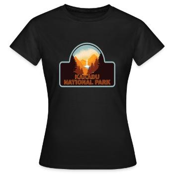 PARC NATIONAL DE KAKADU - T-shirt Femme - noir - Devant - AI Model Female 172 dark (172cm)