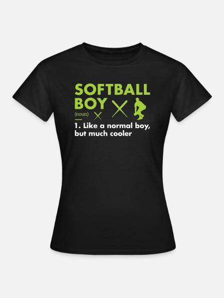 Sport Boy Definition Softball - Frauen T-Shirt - Schwarz