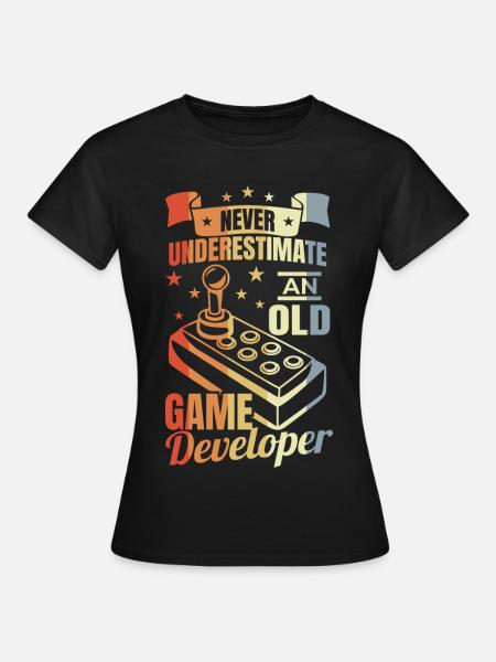Spielentwickler Opa - Frauen T-Shirt - Schwarz