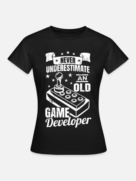 Alter Spieleentwickler Großvater - Frauen T-Shirt - Schwarz