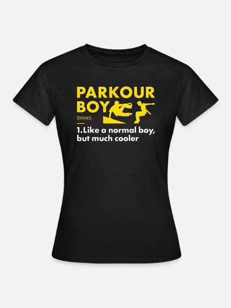 Traceur Boy Definition Parkour - Frauen T-Shirt - Schwarz