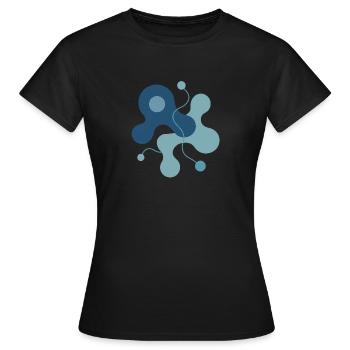 Organic Complexity – The Form of the Living - Women's T-Shirt - black - Front - AI Model Female 172 dark (172cm)