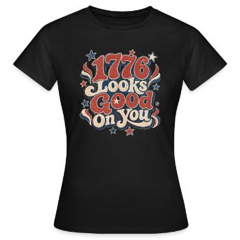 1776 steht dir gut - Frauen T-Shirt - Schwarz - Vorne - AI Model Female 172 dark (172cm)