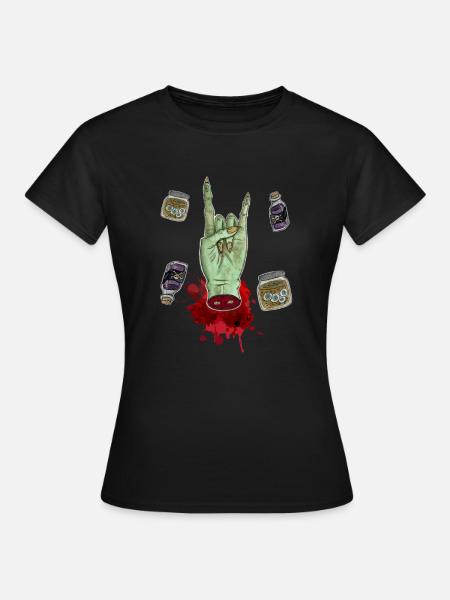 Zombie Hand - Frauen T-Shirt - Schwarz