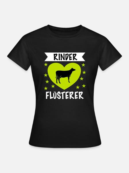 Rinder Flüsterer - Frauen T-Shirt - Schwarz