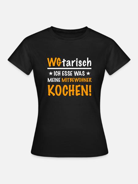 WGtarisch Mitbewohner Mitbewohnerin WG Geschenk - Frauen T-Shirt - Schwarz