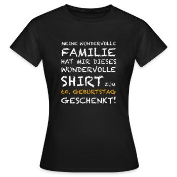 Die Überraschung zum 60. Geburtstag - Frauen T-Shirt - Schwarz - Vorne - AI Model Female 172 dark (172cm)