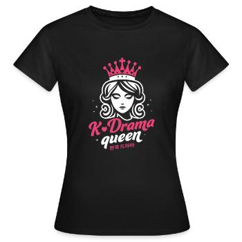 Reine du K-Drama - T-shirt Femme - noir - Devant - AI Model Female 172 dark (172cm)